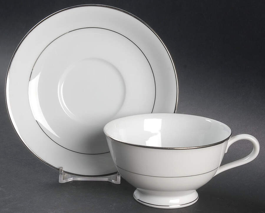 Envoy Footed Cup & Saucer Set by Noritake-1