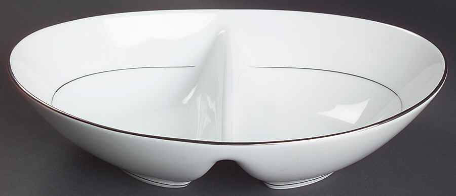 Envoy 10" Oval Divided Vegetable Bowl by Noritake-1