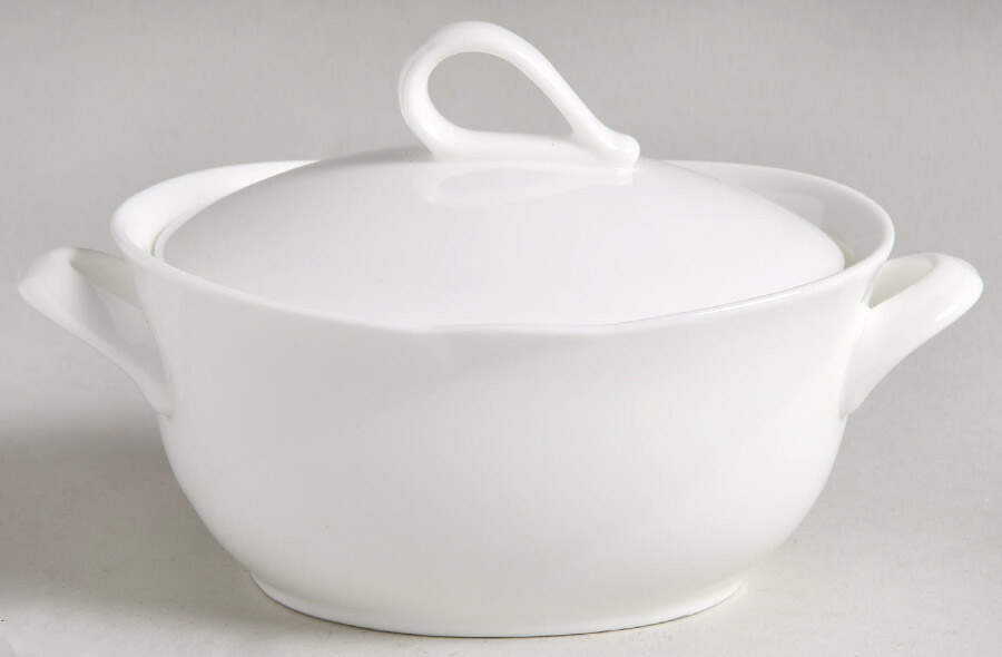 Ensemble White Sugar Bowl & Lid by Noritake-1