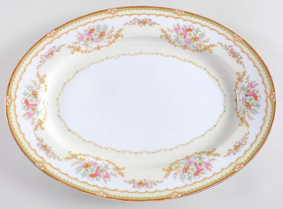 Erinus 11" Oval Serving Platter by Noritake-1