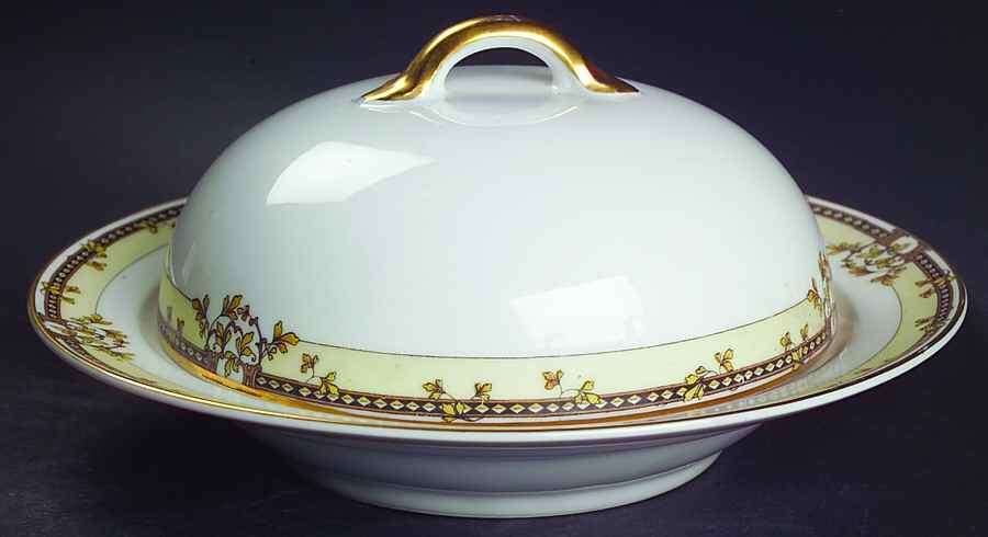 Erie Round Covered Butter by Noritake-1
