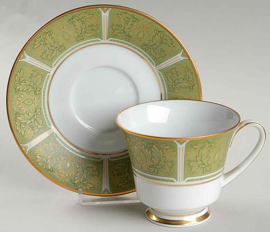 Eroica Footed Cup & Saucer Set by Noritake-1