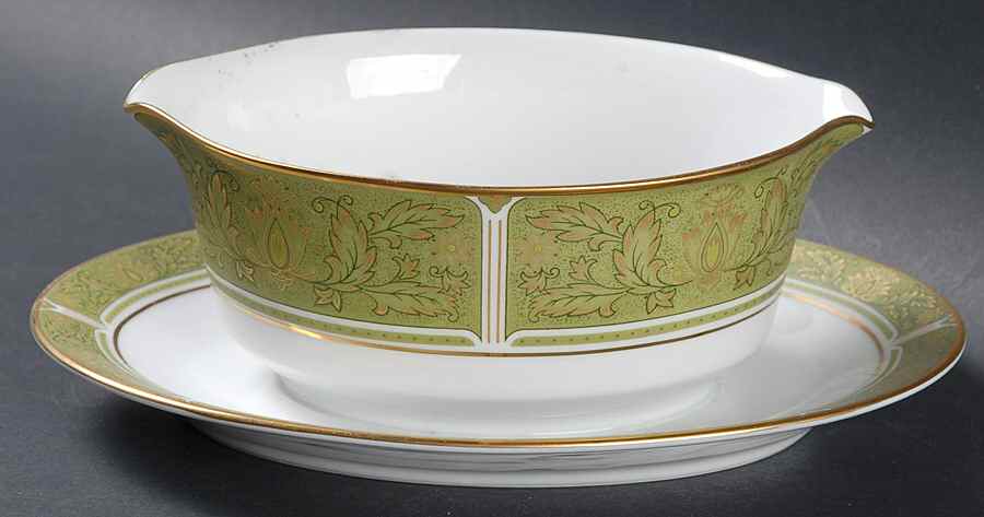 Eroica Gravy Boat with Attached Underplate by Noritake-1