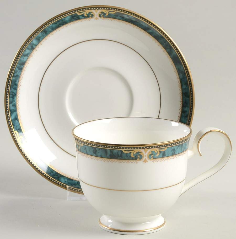 Essex Court Footed Cup & Saucer Set by Noritake-1