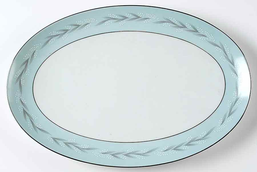 Esmeralda 16" Oval Serving Platter by Noritake-1
