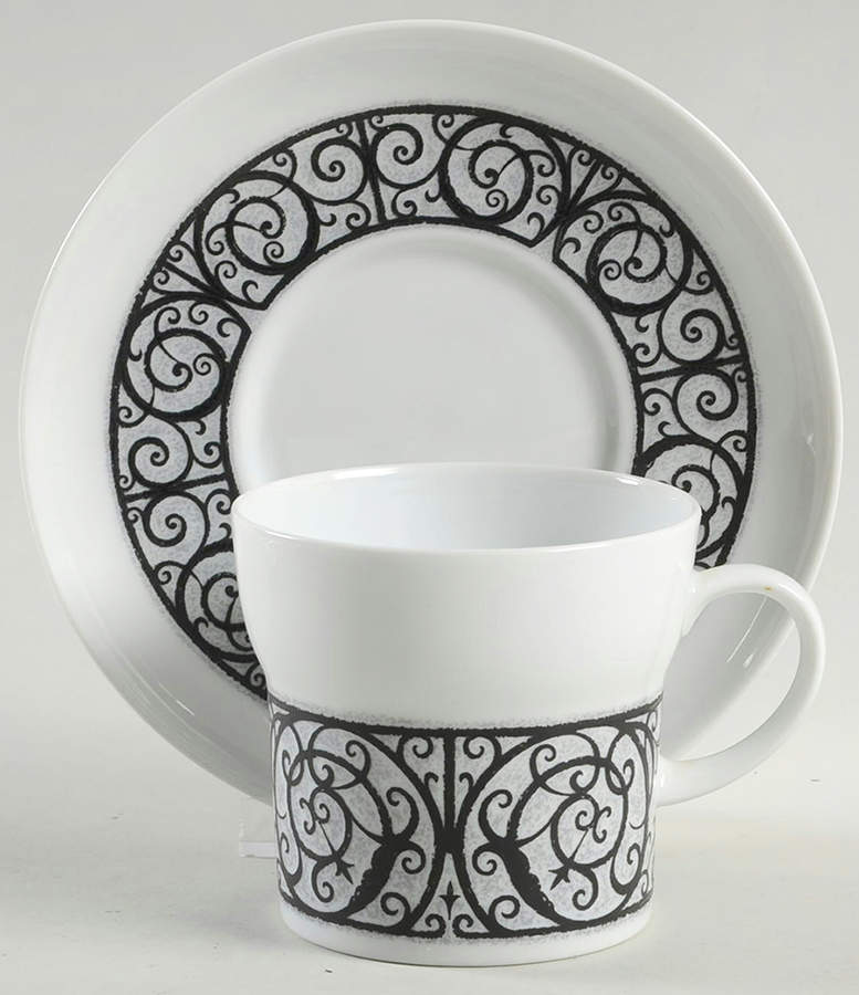 Esperanza Flat Cup & Saucer Set by Noritake-1