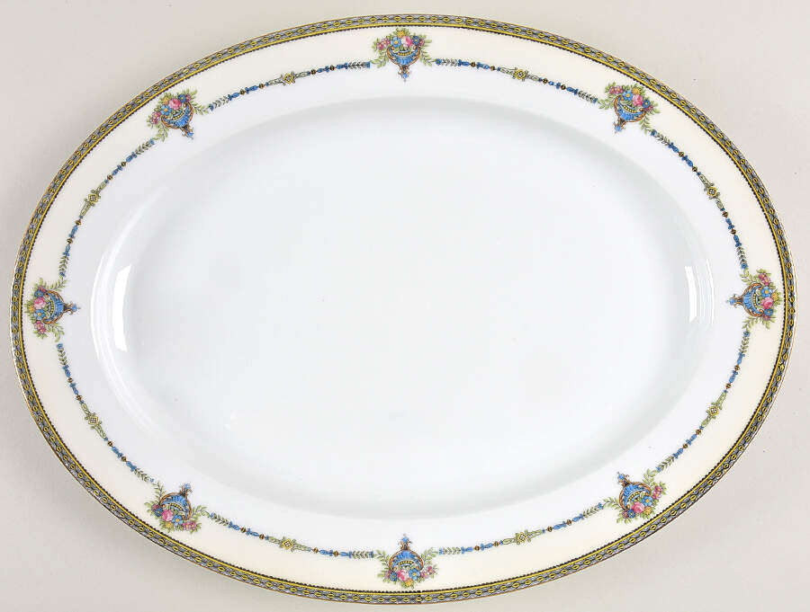 Esplanade 16" Oval Serving Platter by Noritake-1