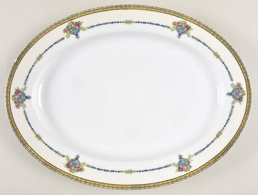 Esplanade 13" Oval Serving Platter by Noritake-1