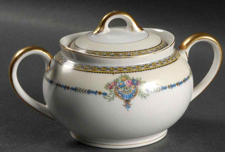 Esplanade Sugar Bowl & Lid by Noritake-1