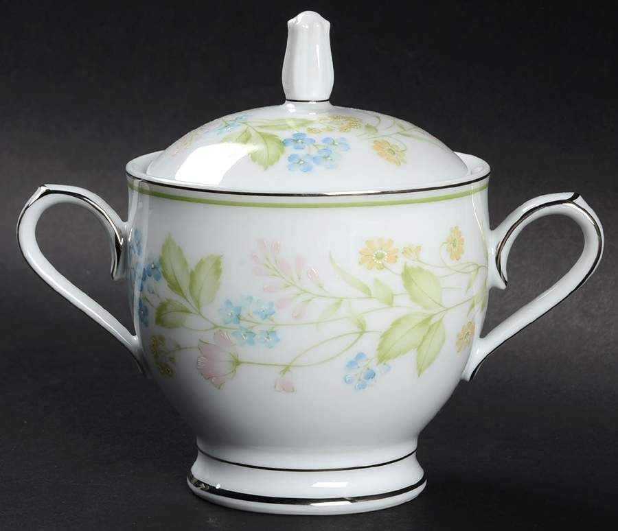 Essence Sugar Bowl & Lid by Noritake-1