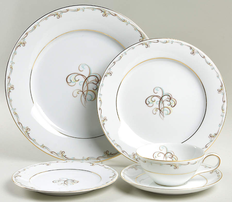 Esteem 5 Piece Place Setting by Noritake-1