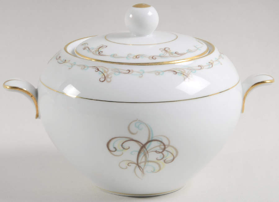 Esteem Sugar Bowl & Lid by Noritake-1