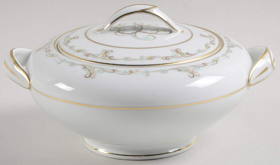 Esteem Sugar Bowl & Lid by Noritake-1