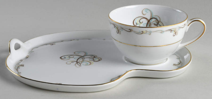 Esteem Snack Plate & Cup Set by Noritake-1