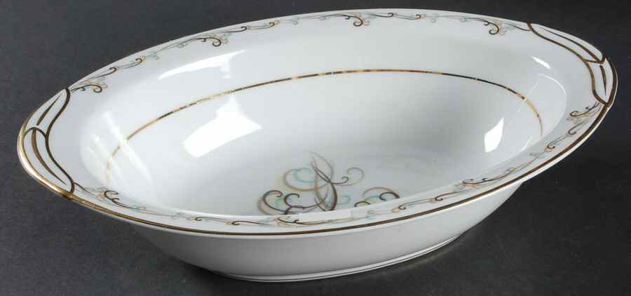 Esteem 10" Oval Vegetable Bowl by Noritake-1