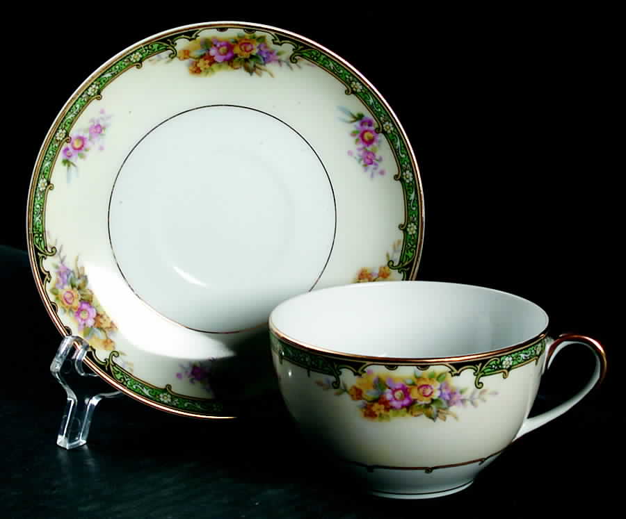 Estelle Flat Cup & Saucer Set by Noritake-1