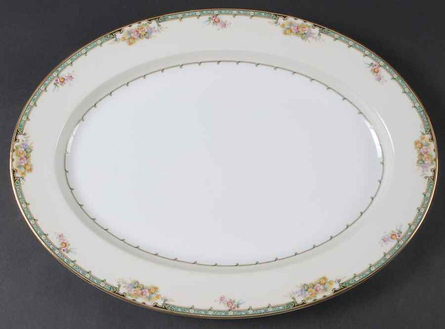 Estelle 16" Oval Serving Platter by Noritake-1