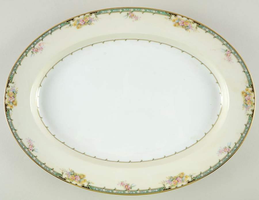 Estelle 15" Oval Serving Platter by Noritake-1