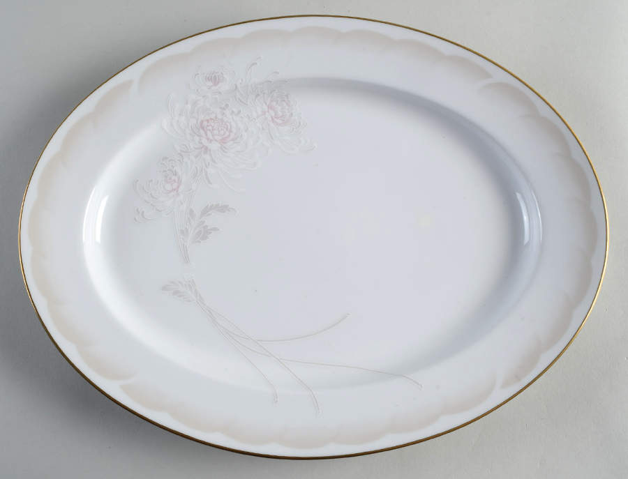 Estelle 13" Oval Serving Platter by Noritake-1