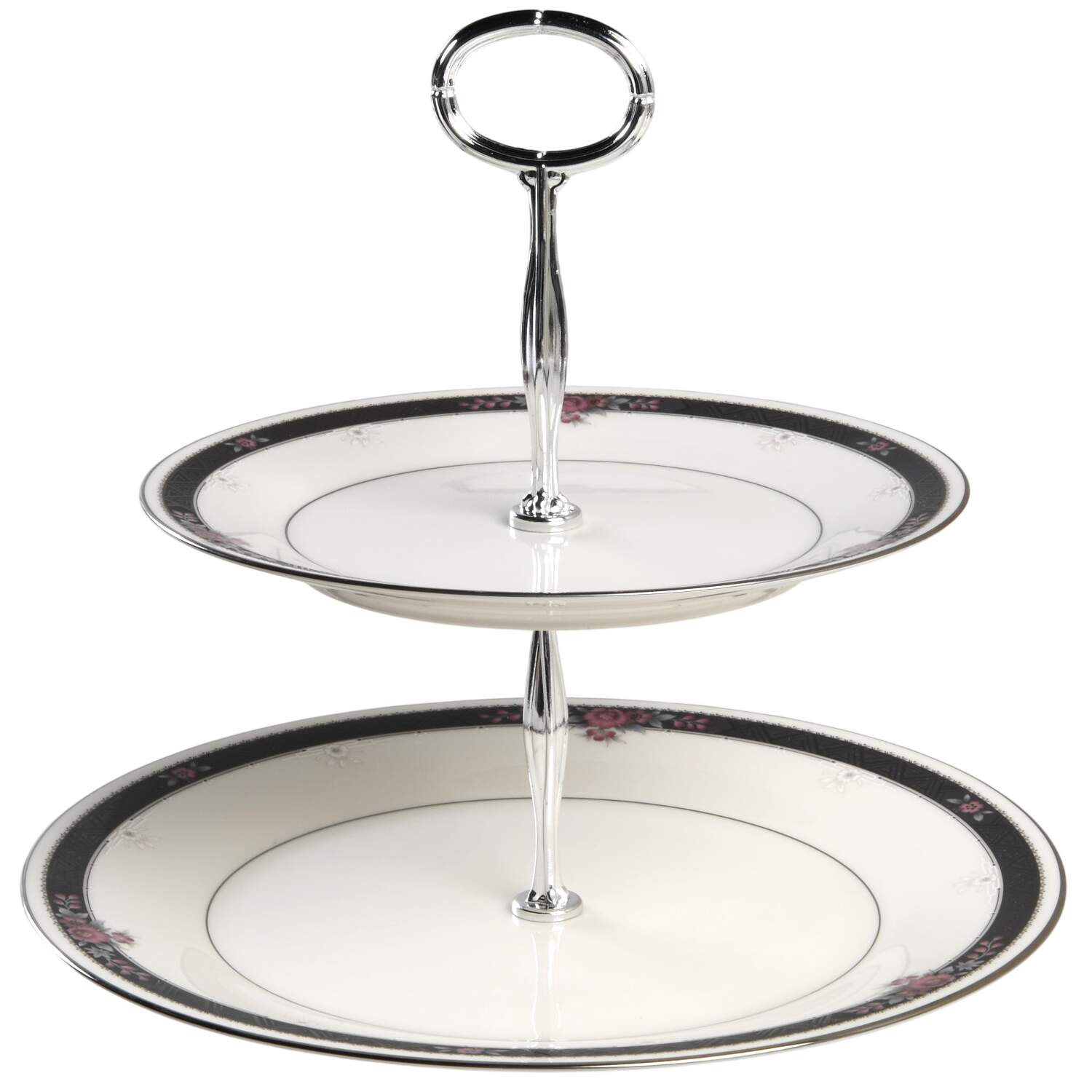 Etienne 6 5/8"-10"  2 Tiered Serving Tray (Dp, Sp) HC by Noritake-1