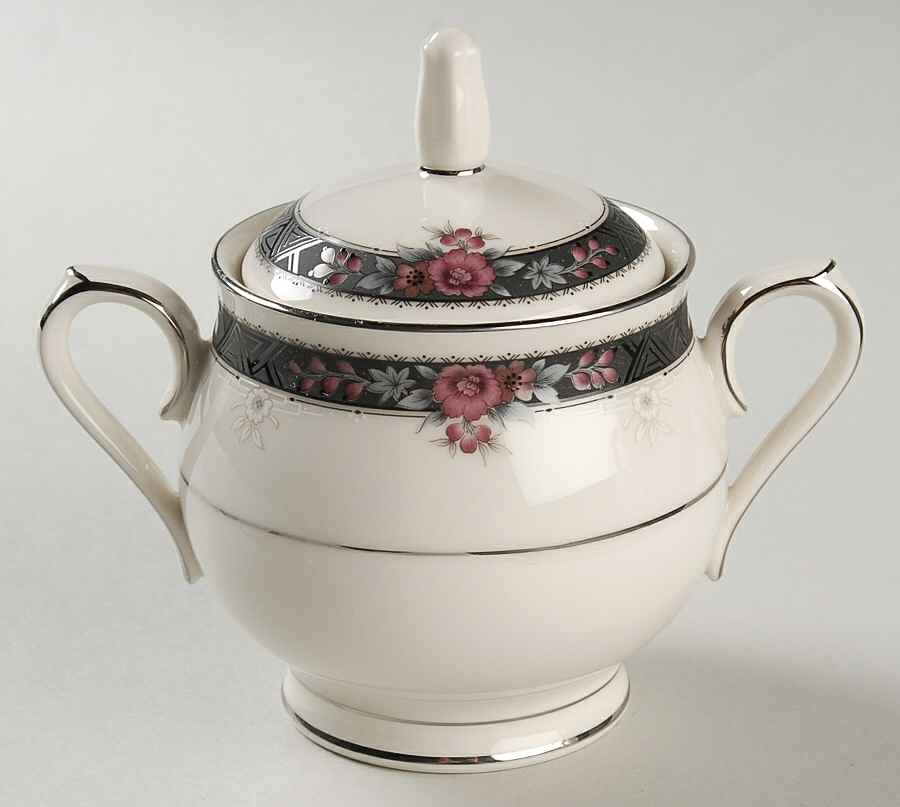 Etienne Sugar Bowl & Lid by Noritake-1
