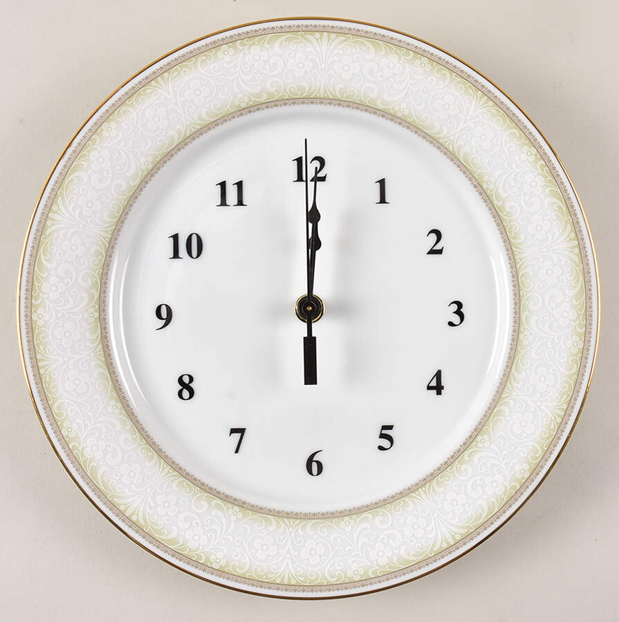 Eugenia 1-2" depth  Clock Plate HC by Noritake-1
