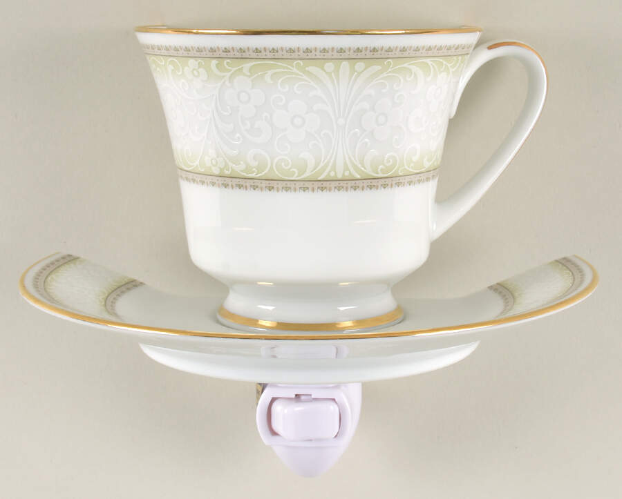 Eugenia 4 3/8"-4 5/8" Night Light/Cup & Saucer HC by Noritake-1