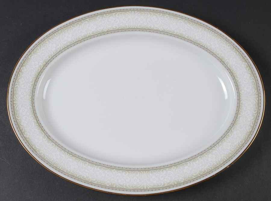 Eugenia 11" Oval Serving Platter by Noritake-1