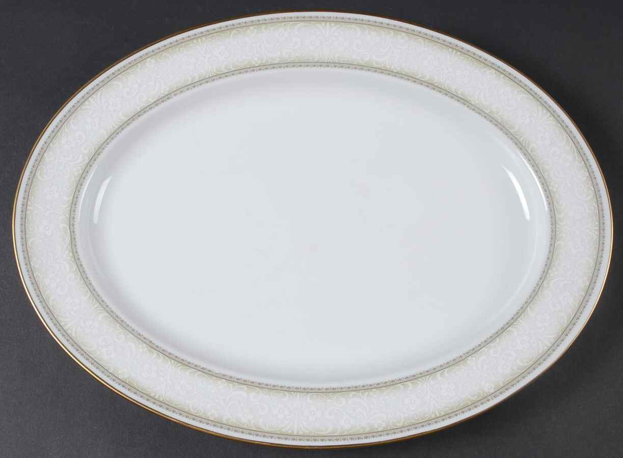 Eugenia 13" Oval Serving Platter by Noritake-1