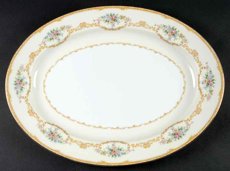 Evana 16" Oval Serving Platter by Noritake-1