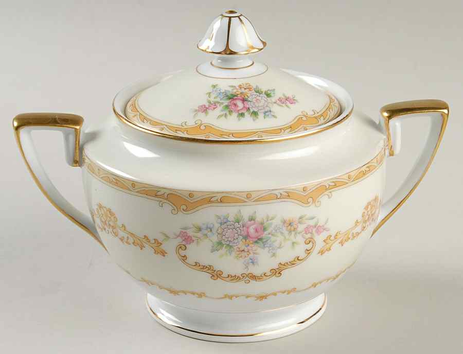 Evana Sugar Bowl & Lid by Noritake-1