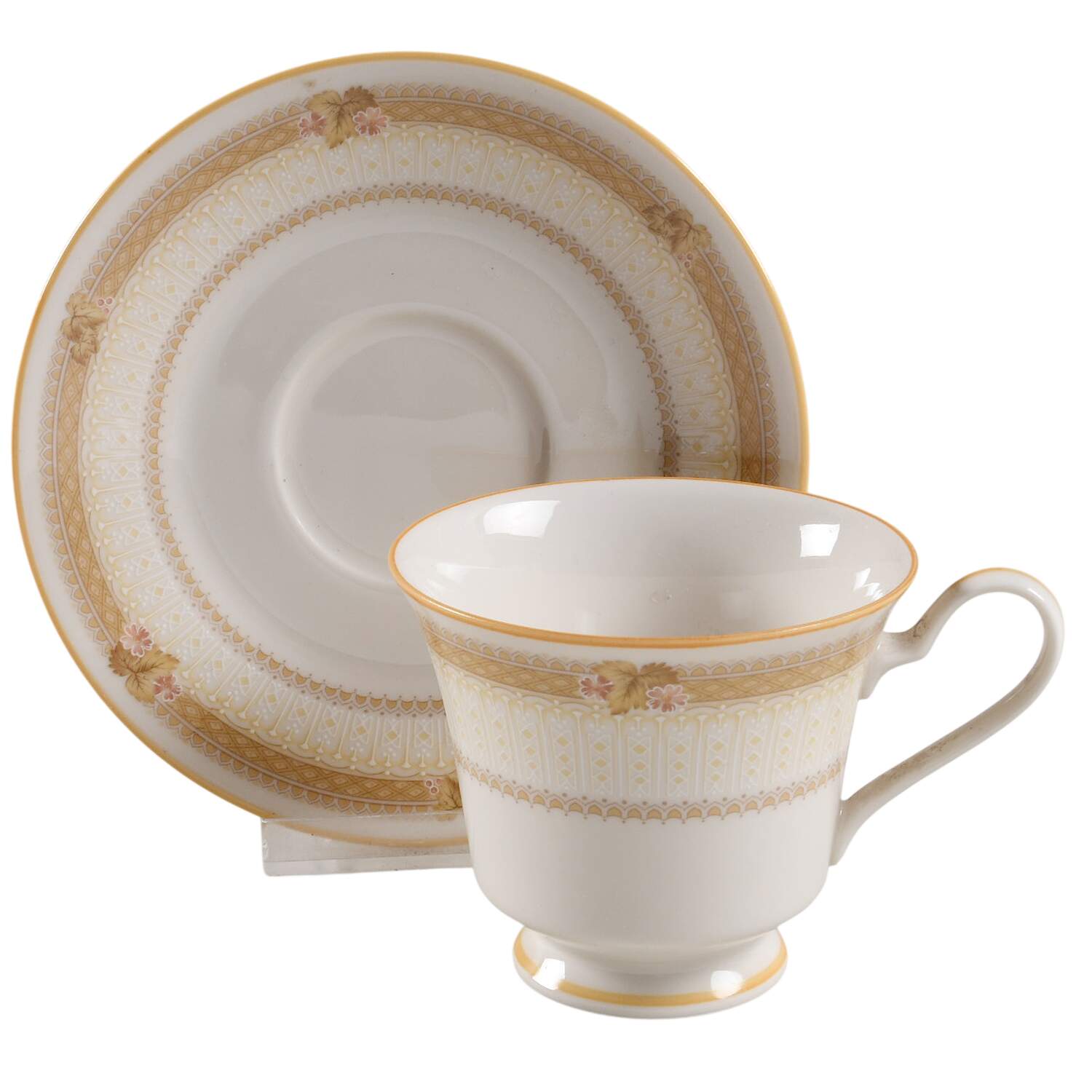 Evansdale Footed Cup & Saucer Set by Noritake-1
