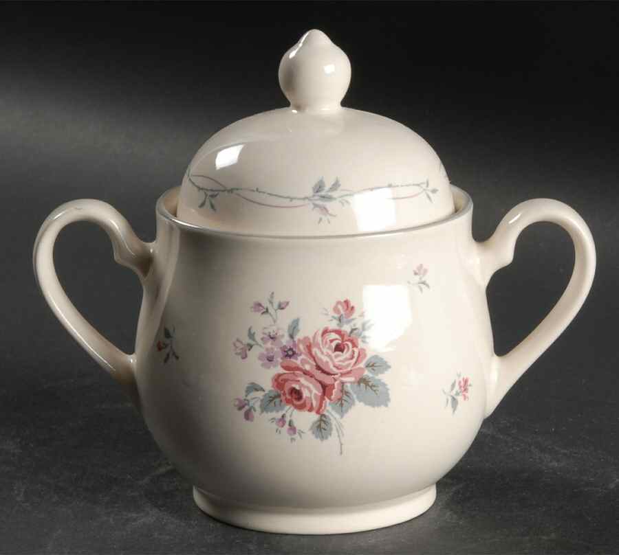 Evangeline Sugar Bowl & Lid by Noritake-1