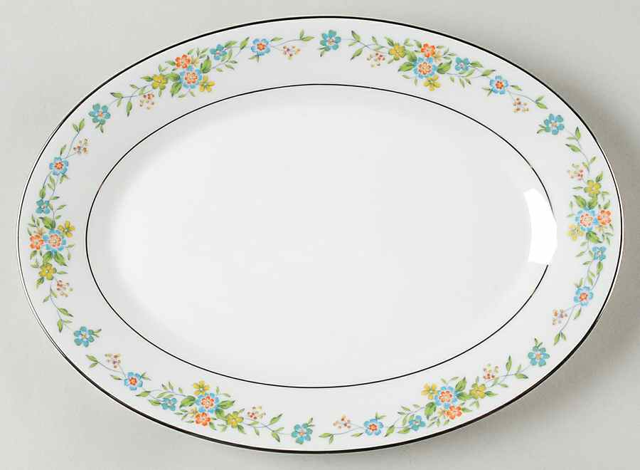 Everett 12" Oval Serving Platter by Noritake-1