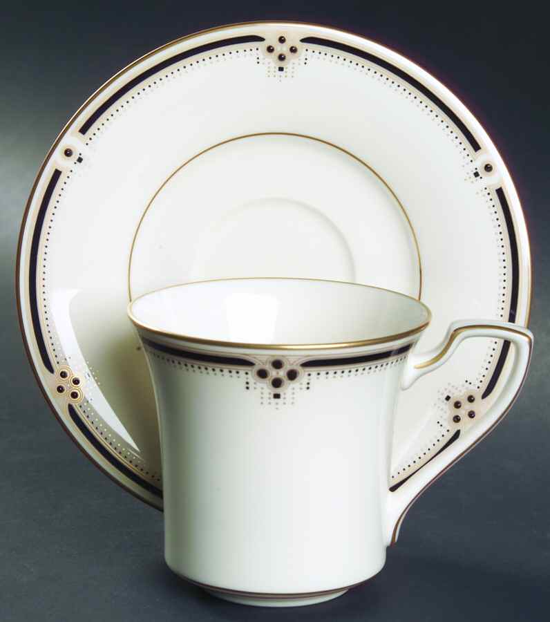 Evening Gown Flat Cup & Saucer Set by Noritake-1