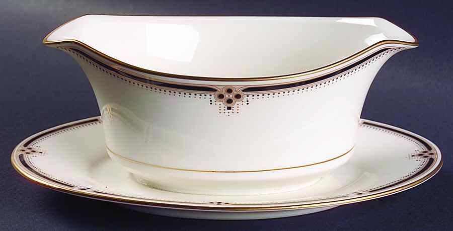 Evening Gown Gravy Boat with Attached Underplate by Noritake-1