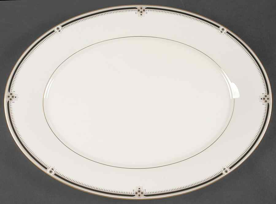 Evening Gown 15" Oval Serving Platter by Noritake-1