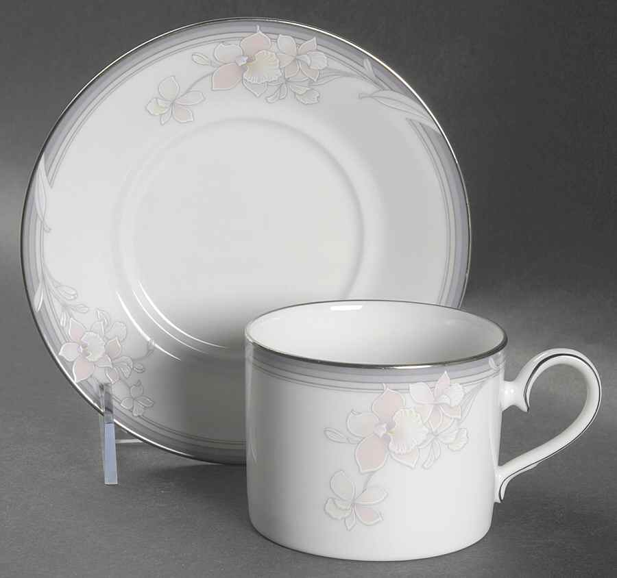 Evening Mood Flat Cup & Saucer Set by Noritake-1