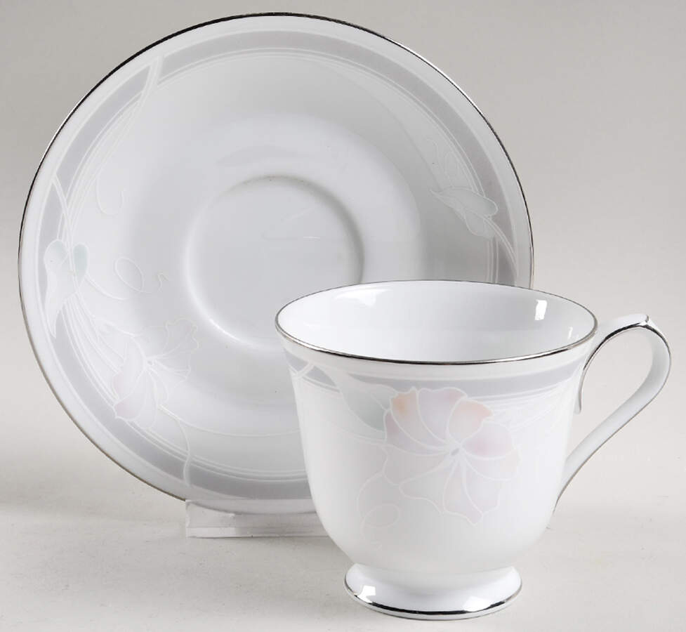 Evening Sonnet Footed Cup & Saucer Set by Noritake-1