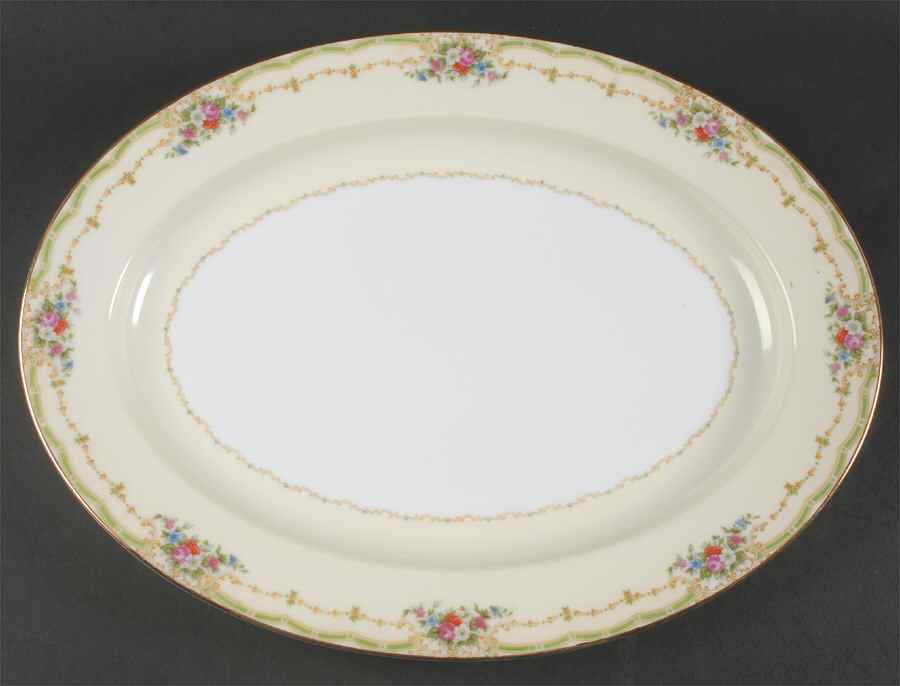 Exeter 16" Oval Serving Platter by Noritake-1