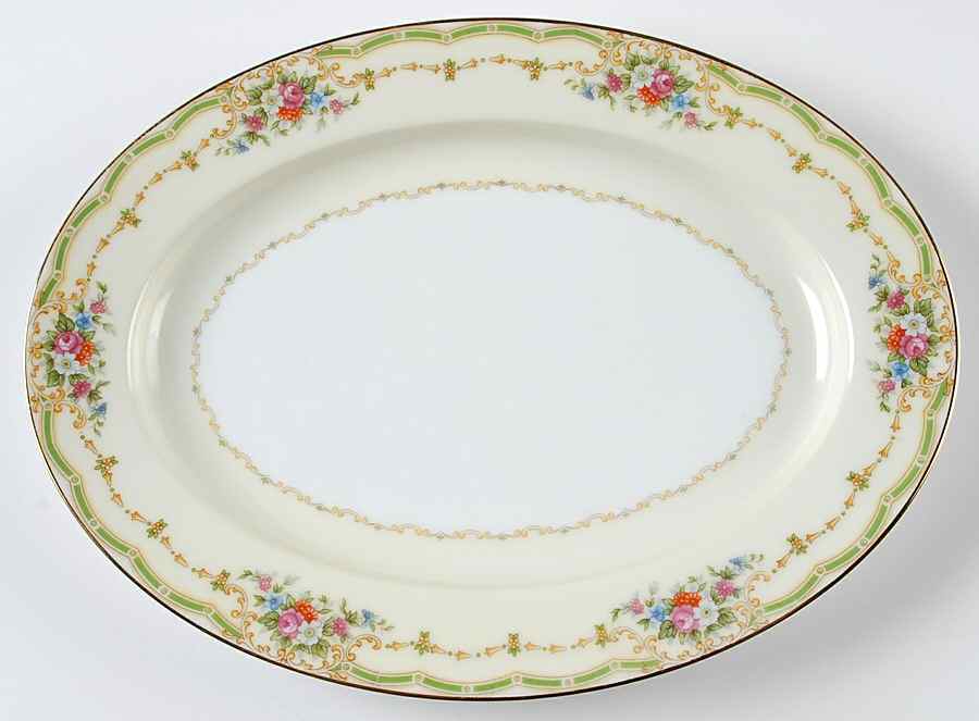 Exeter 11" Oval Serving Platter by Noritake-1