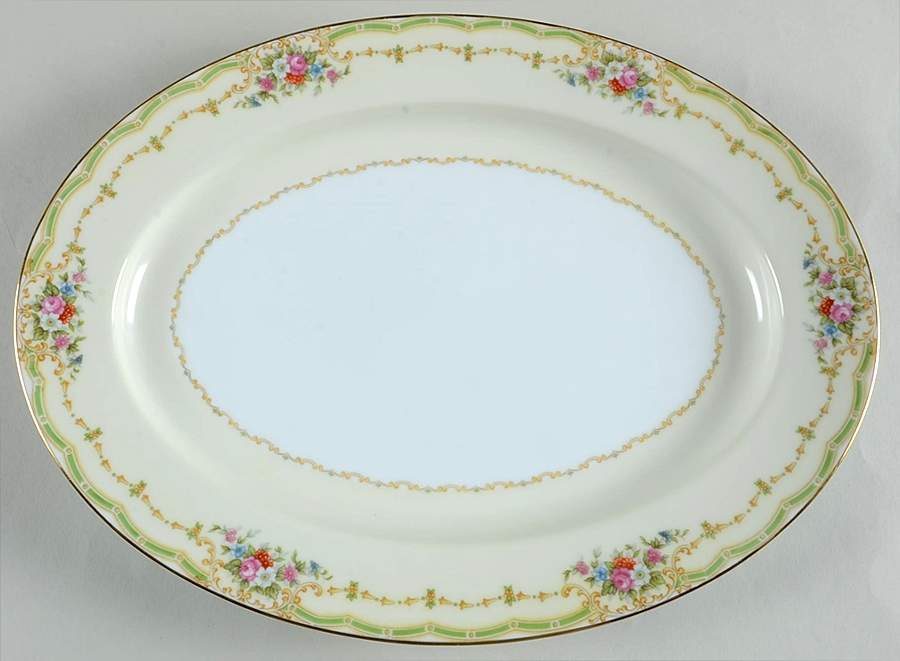Exeter 13" Oval Serving Platter by Noritake-1