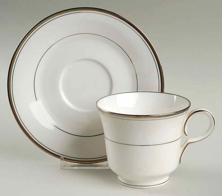 Fairbanks Footed Cup & Saucer Set by Noritake-1
