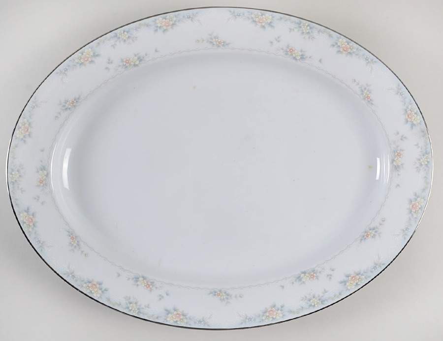 Fairfax 16" Oval Serving Platter by Noritake-1