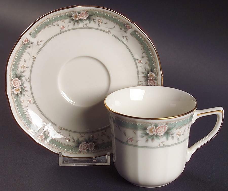 Fairchild Flat Cup & Saucer Set by Noritake-1