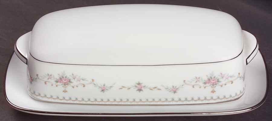 Fairmont (Platinum Trim) 1/4 Lb Covered Butter by Noritake-1