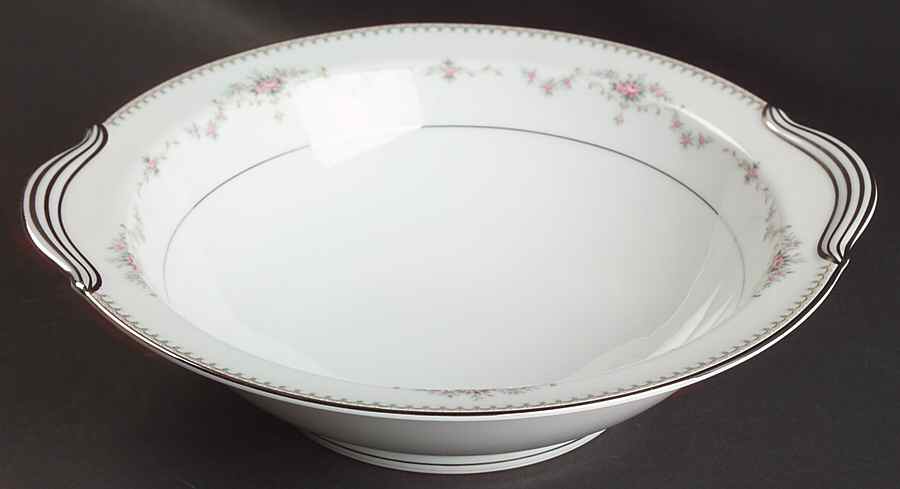 Fairmont (Platinum Trim) 10" Round Vegetable Bowl by Noritake-1