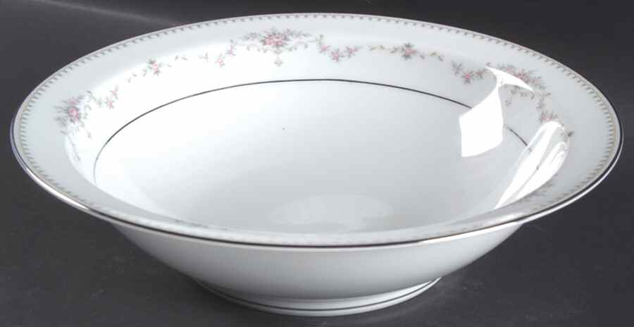 Fairmont (Platinum Trim) 10" Round Vegetable Bowl by Noritake-1