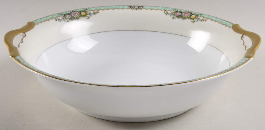Fairmont (Gold Trim) 9" Round Vegetable Bowl by Noritake-1