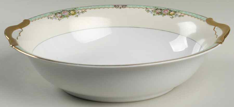Fairmont (Gold Trim) 10" Round Vegetable Bowl by Noritake-1